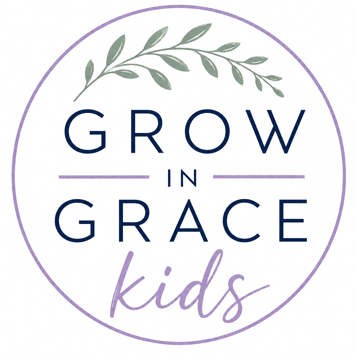 Grow in Grace Kids circular logo